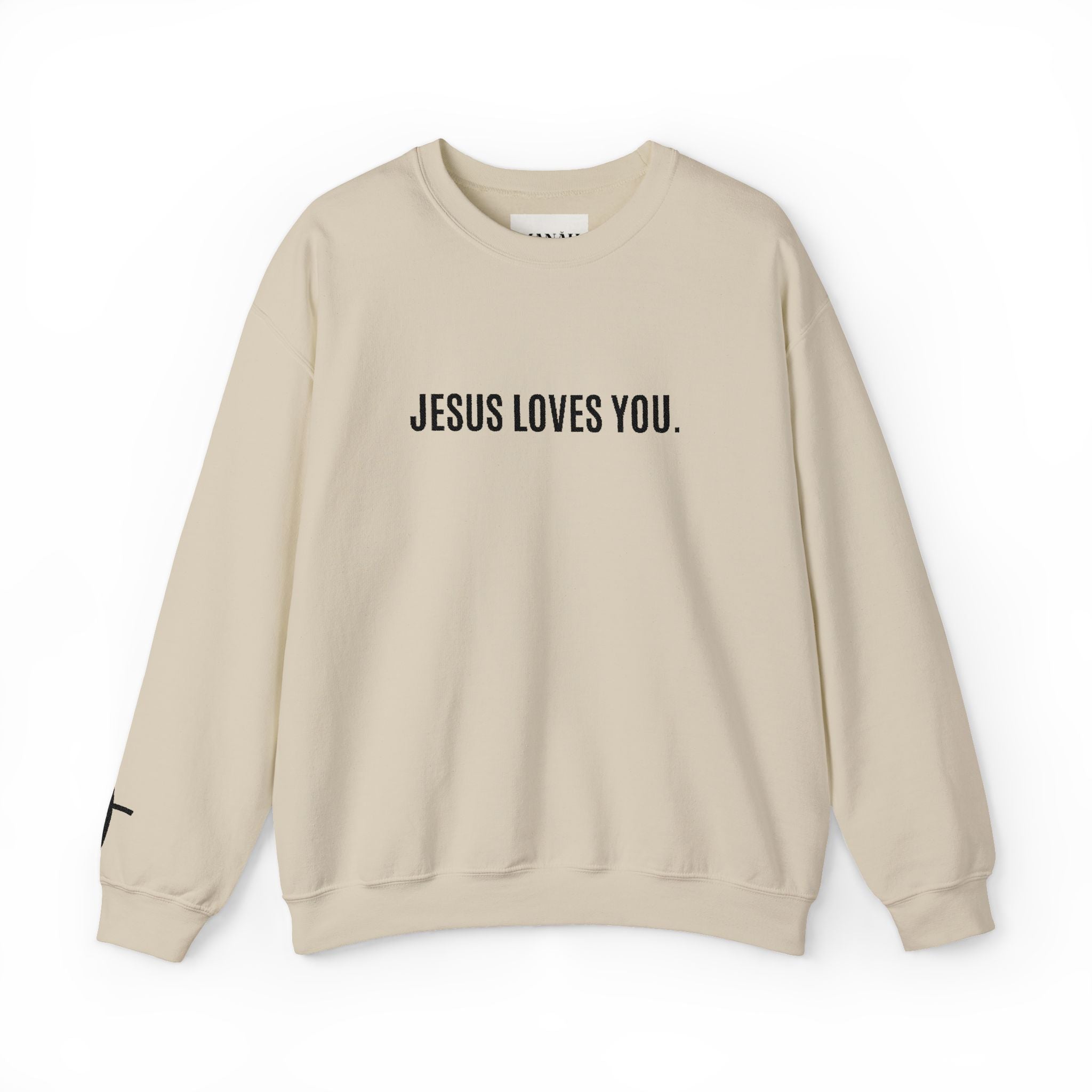 Unisex - JESUS LOVES YOU Crewneck - (embroidery)
