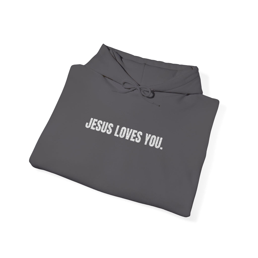 Unisex - JESUS LOVES YOU Hoodie - (embroidery)