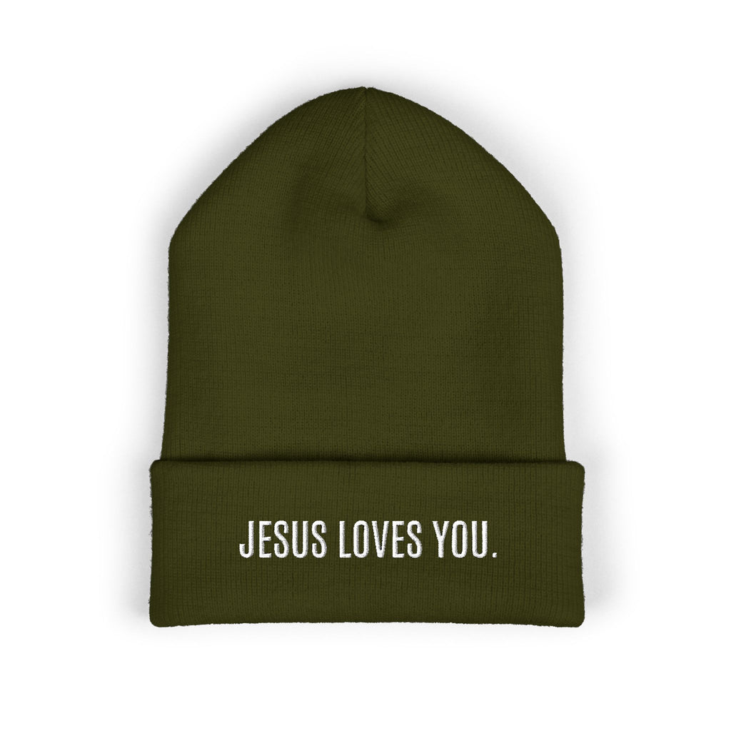 Unisex - JESUS LOVES YOU Beanie - (embroidery)
