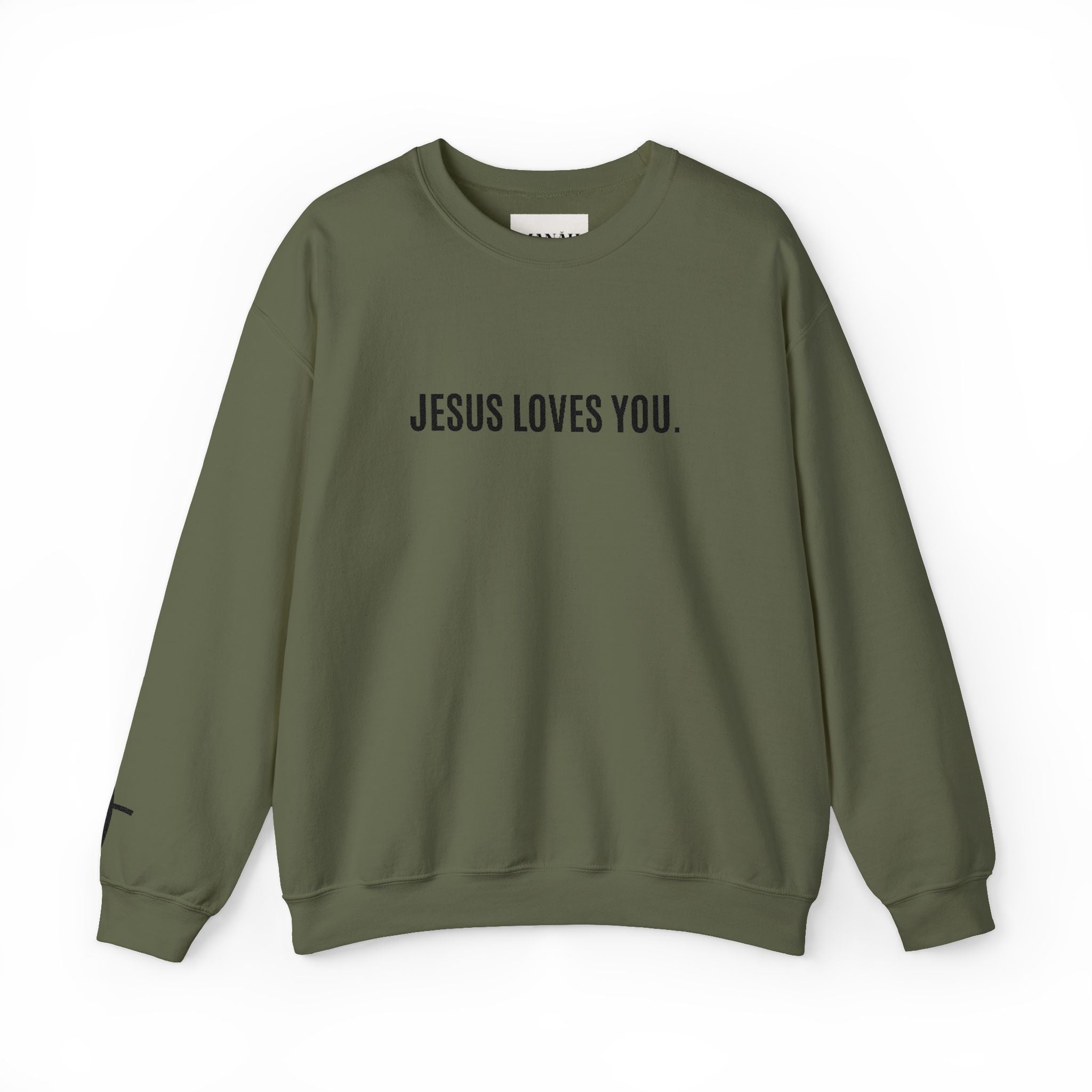 Unisex - JESUS LOVES YOU Crewneck - (embroidery)