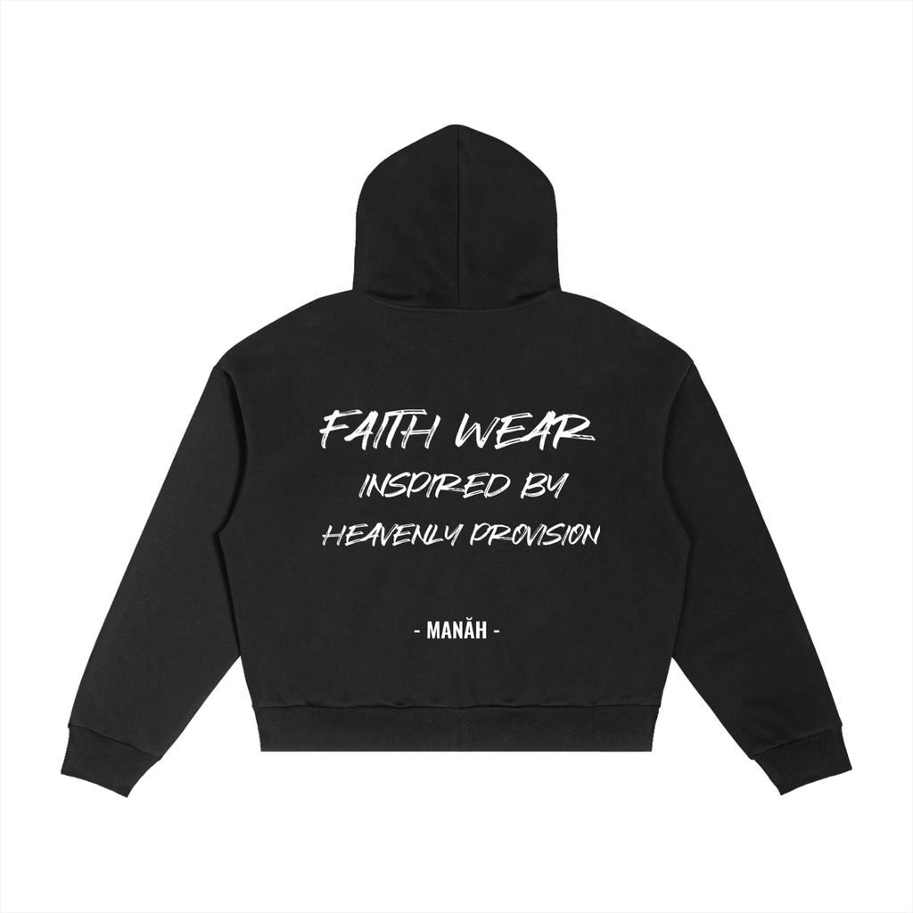 Unisex - MANAH - Contrast Plaid Boxy Zip Hoodie