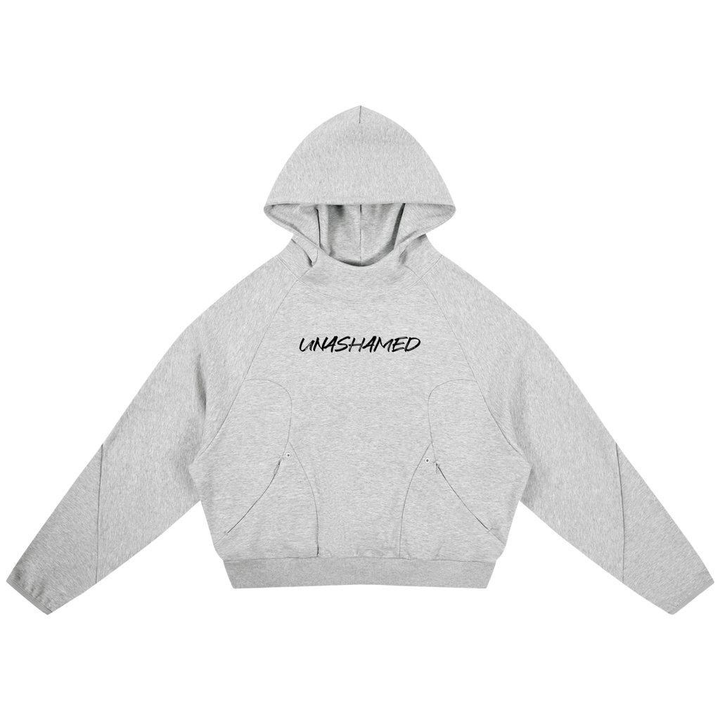 Curved Panel Raglan Hoodie