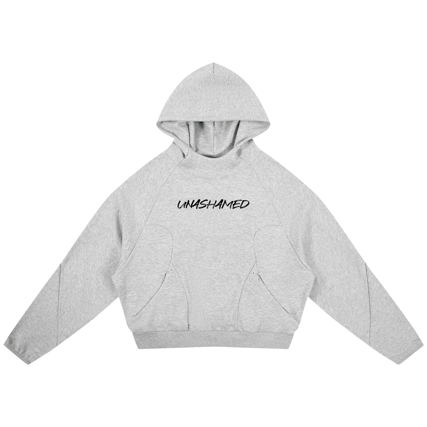 Curved Panel Raglan Hoodie