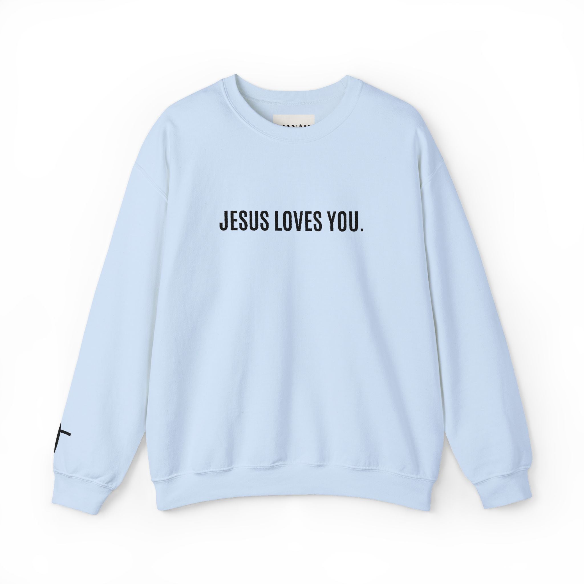 Unisex - JESUS LOVES YOU Crewneck - (embroidery)