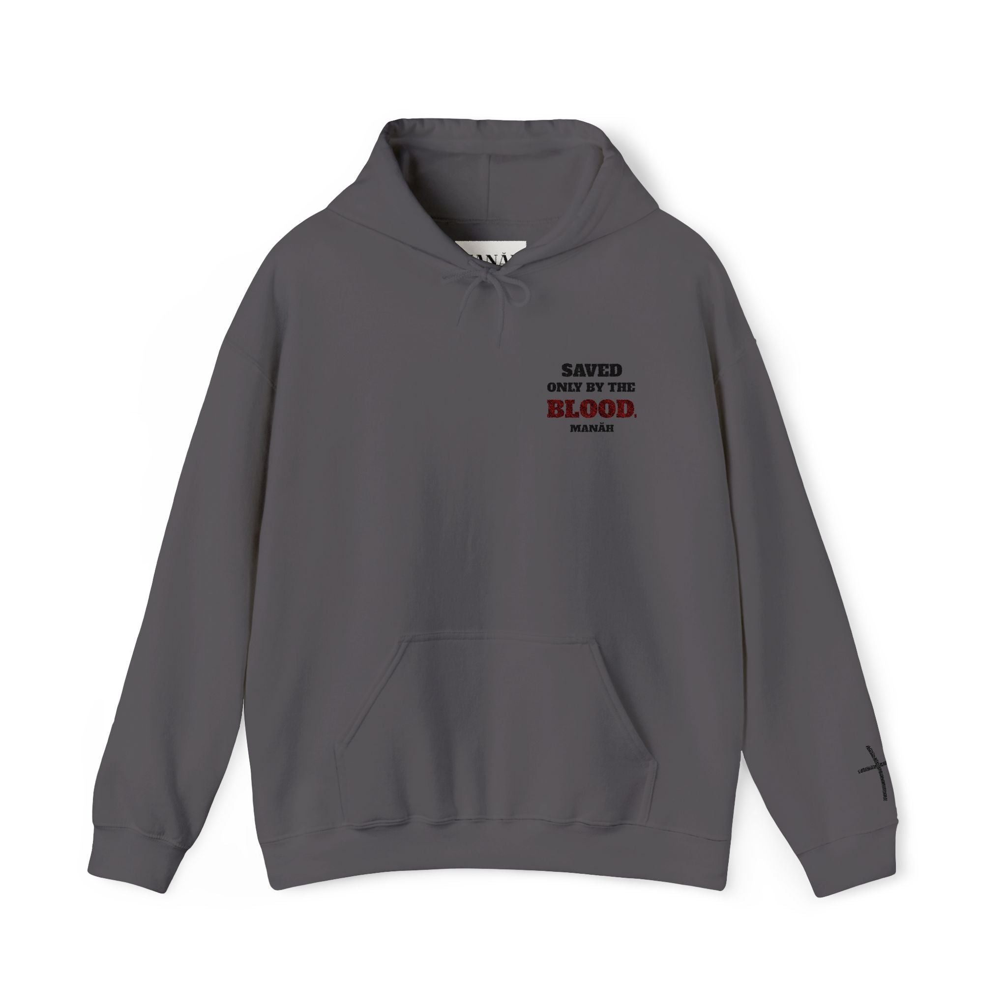 Unisex - SAVED ONLY BY THE BLOOD Hoodie - (embroidery)