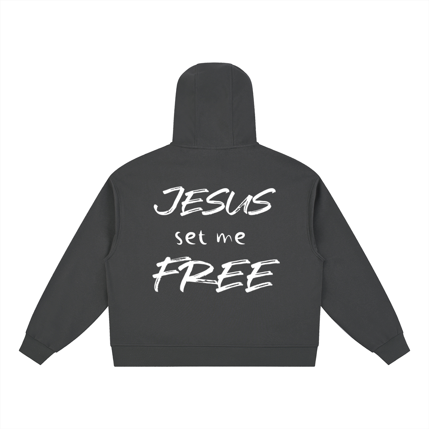 Boxy Button Placket Hoodie