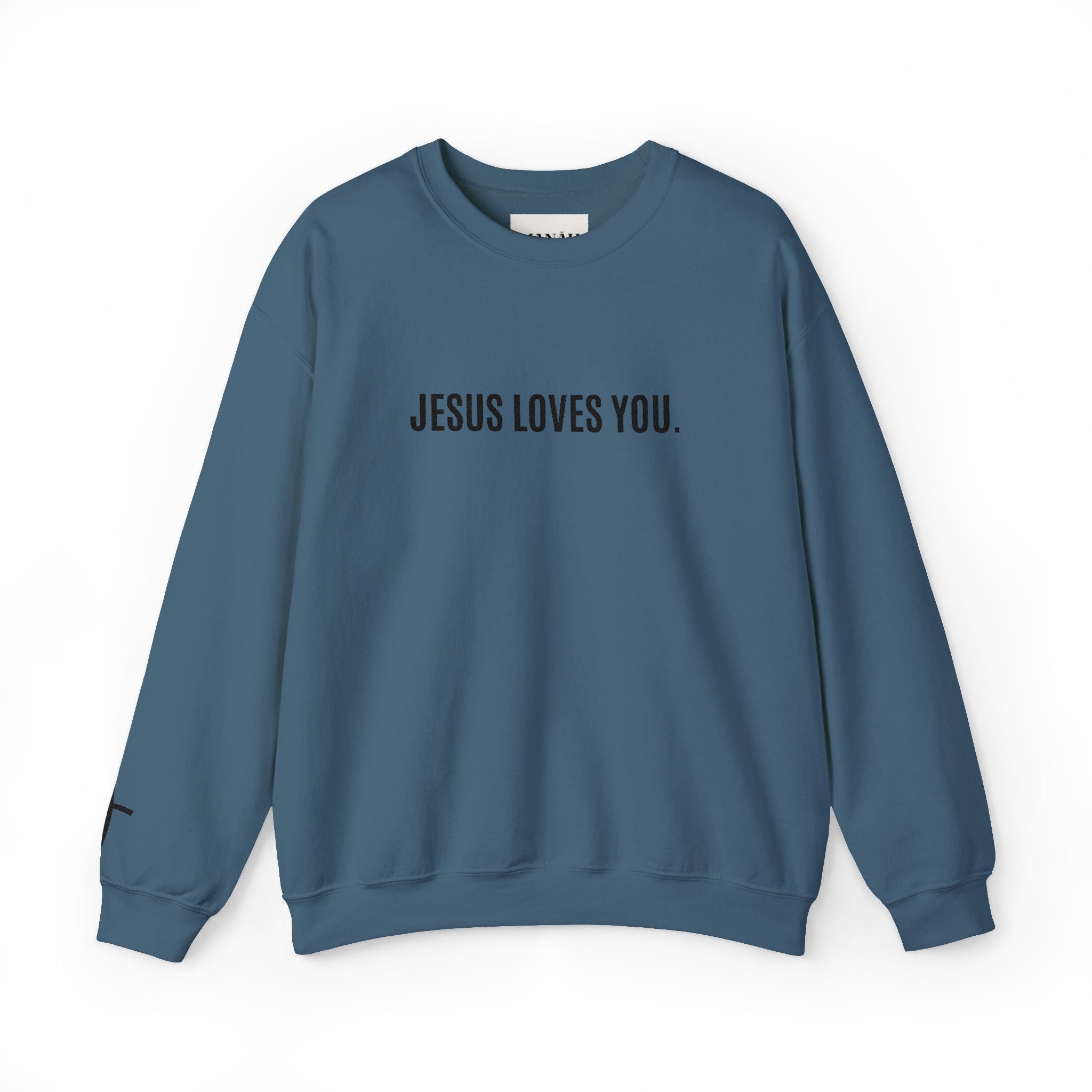 Unisex - JESUS LOVES YOU Crewneck - (embroidery)