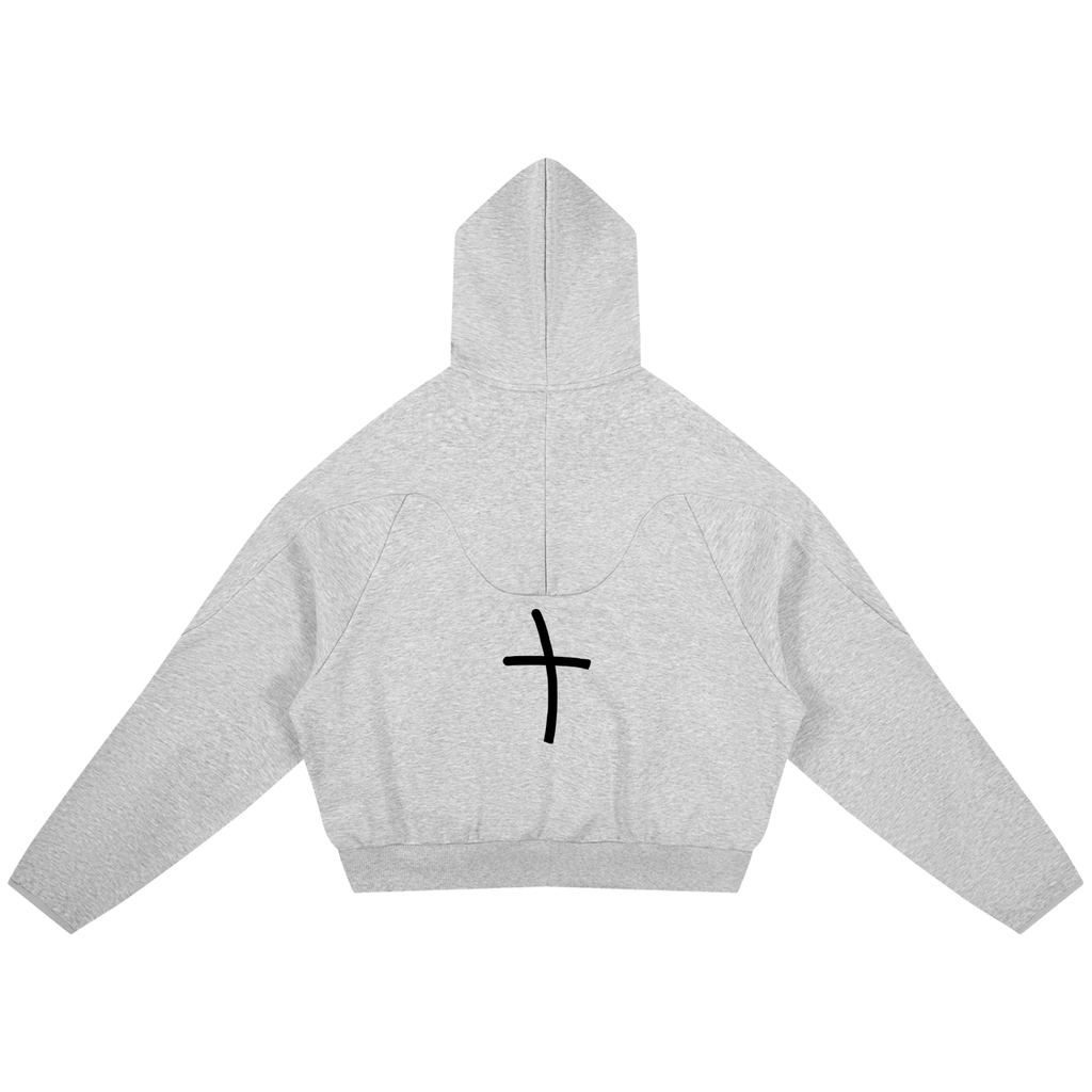 Curved Panel Raglan Hoodie